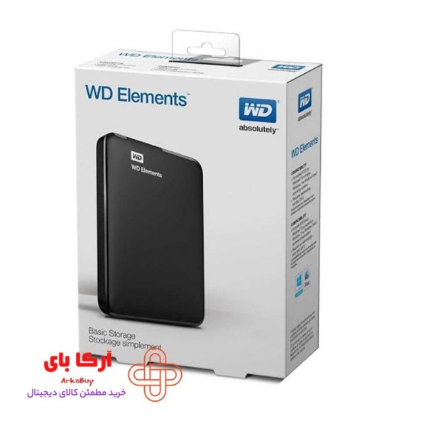 هارد اکسترنال وسترن مدل ELEMENTS ظرفیت 1 ترابایت