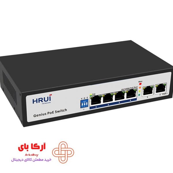 سوئیچ PoE اچ ار یو ای HRUI HR100-AF-42N