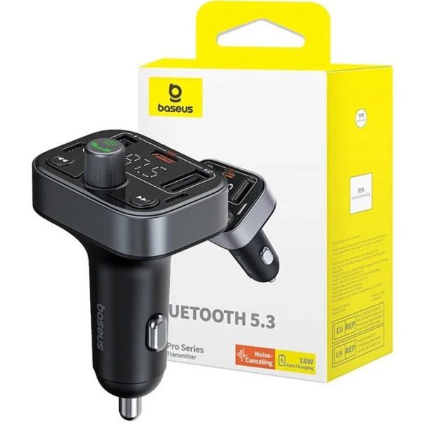 شارژر فندکی 18 وات Baseus سری Car FM Transmitter  مدل S-09 Pro