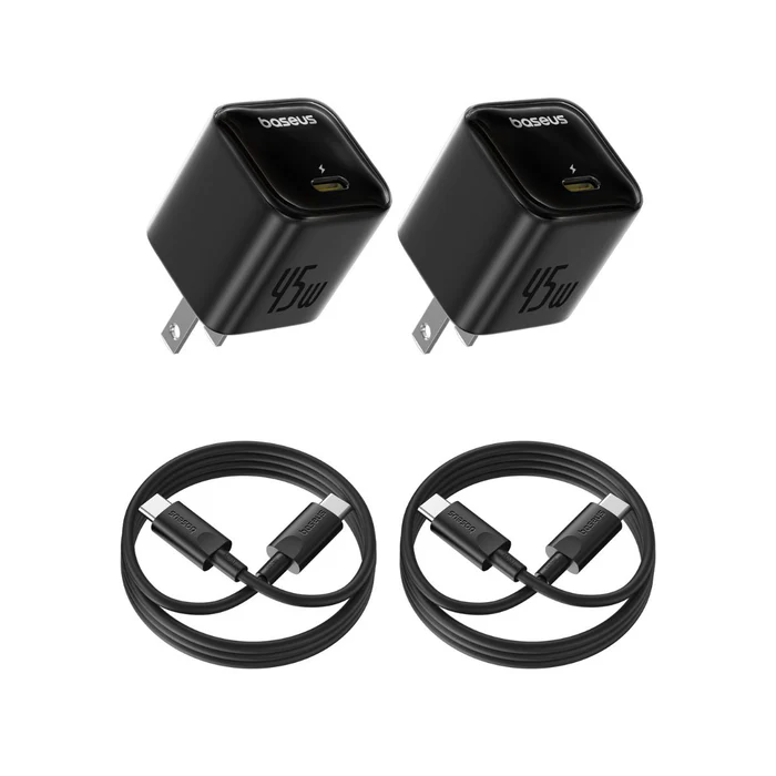 شارژر دیواری 45 وات Baseus سری PicoGo GaN مدل CCGAN45CE